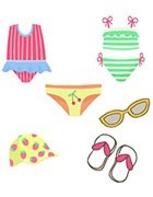 Costumi, slip, teli mare ed accessori